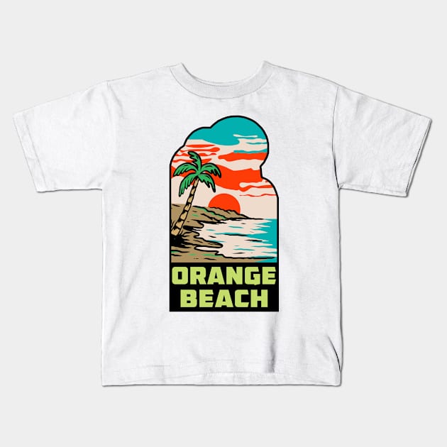 Orange Beach Alabama AL Kids T-Shirt by TravelTime
